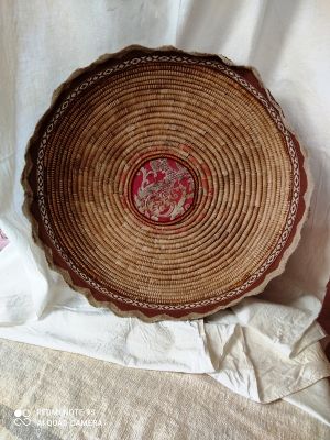 Cesto (pallinedda) con inserto tessuto